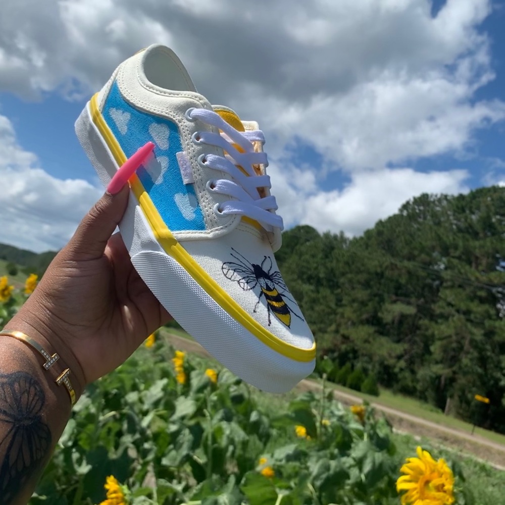 Custom “Walking on Sunshine” Vans Handmade